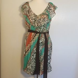 BISOU BISOU Geometric Sleeveless Dress